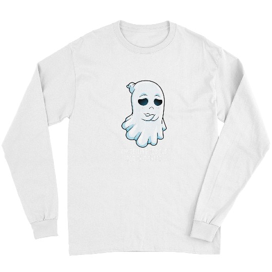 Sad ghosts Halloween Costume Getting Too Old For This Sheet Long Sleeves
