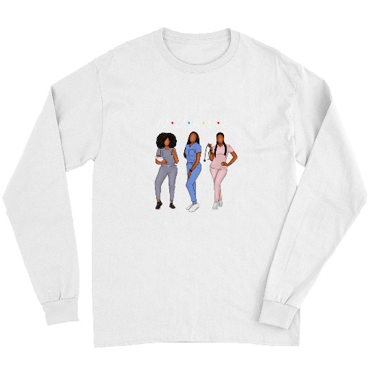 nurses nicu melanin queen black history african black woman Long Sleeves