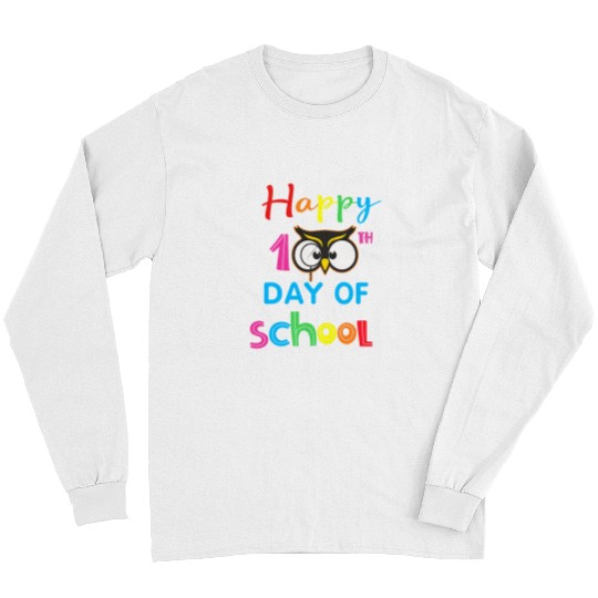 Happy 100th Day of Kindergarten Teacher or Student 23 Long Sleeves