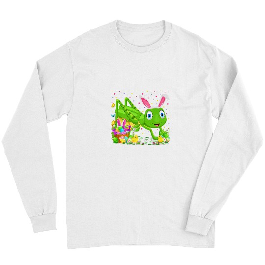 Grasshopper Easter Egg Hunting Easter Sunday Long Sleeves
