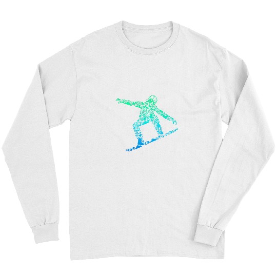 Skiing Ski Snowboard Snowboarder Snowboarding Men Boys Kids Long Sleeves