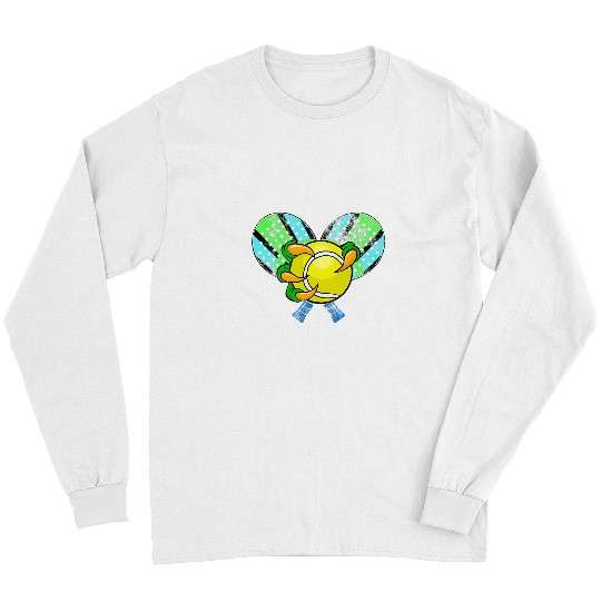 Padel racket with a reptile hand with padel ball Long Sleeves