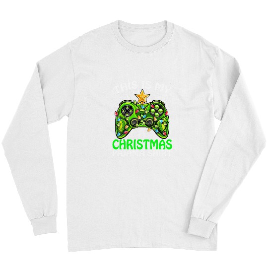 Game This Is My Christmas Pajama Video Game xmass Lights 199 Long Sleeves