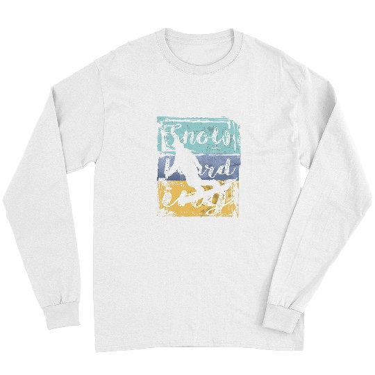 Skiing Ski Snowboarding vintages Retro Snowboarder 2 Long Sleeves