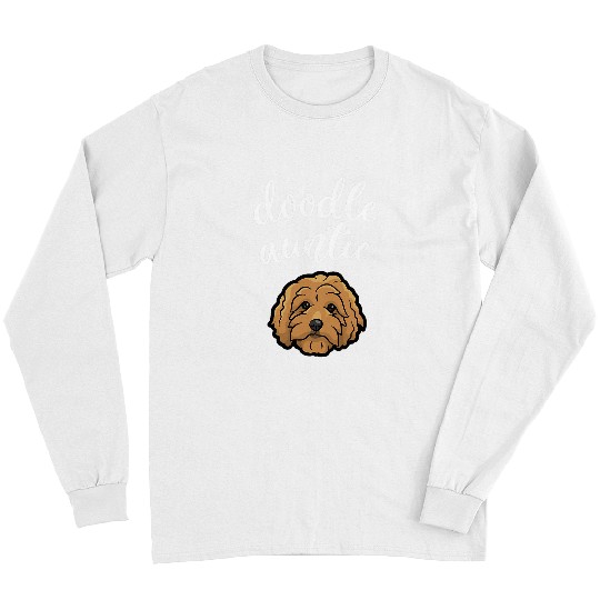 Goldendoodle Aunt Doodle Auntie Cute Dog Gift Doodle Dog Long Sleeves