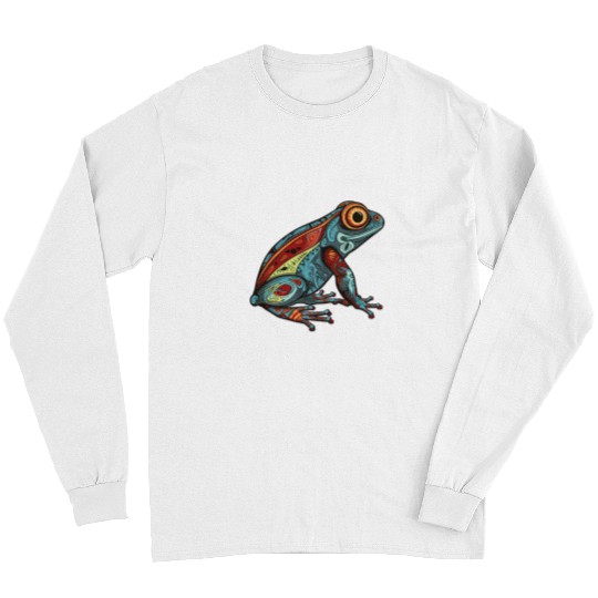 Frog Native American Indian Style Art Pacific Northwest Long Sleeves