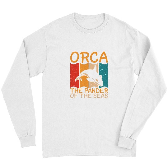 Whales Orca Killer Whale Ocean Lover the Pander of the Sea 1 Long Sleeves