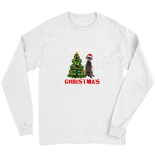 Dog Great Dane This is my Christmas Pajama Great Dane xmass Dog Lover 3 Long Sleeves