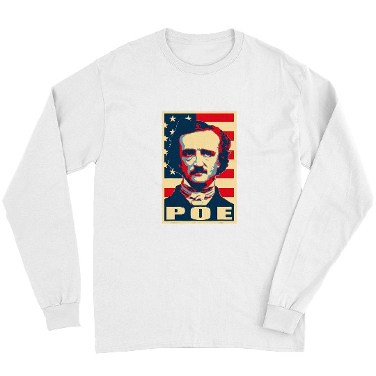Edgar Allan Poe American Propaganda Pop Art Long Sleeves