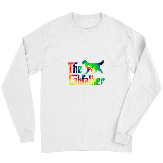 Labrador Lab Dog The Labfather Labrador Retriever Tie Dye Lab Dog Dad Lover Long Sleeves