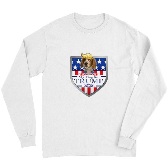 My Dog For Trump 2024 Welsh Springer Spaniel Long Sleeves