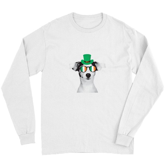 Jack Russel Terrier St Patricks Day for Dog Lovers Long Sleeves