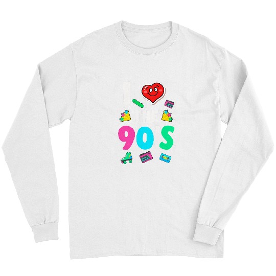 90s Music Love Party Cassette Disco Born 1990s Long Sleeves
