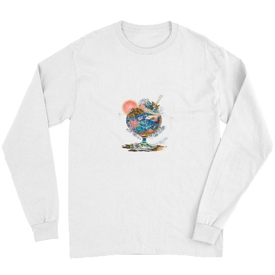 Surrealism Japanese Painting Cocktail Drinking Long Sleeves