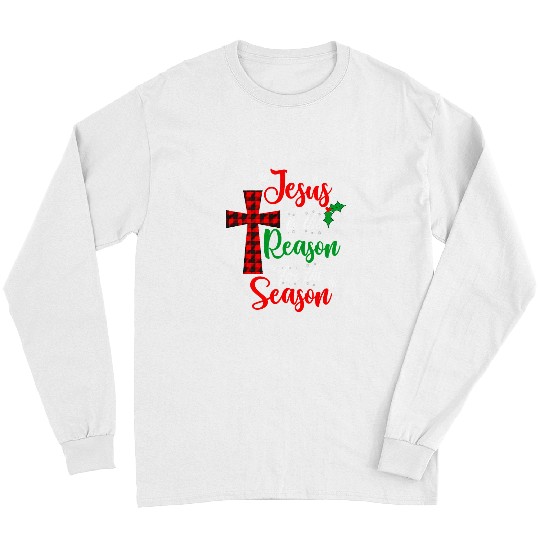 Christian Jesus Is the Reason for the Season Holiday Christmas Pyjama 369 Bibble Jesus Christ Long Sleeves