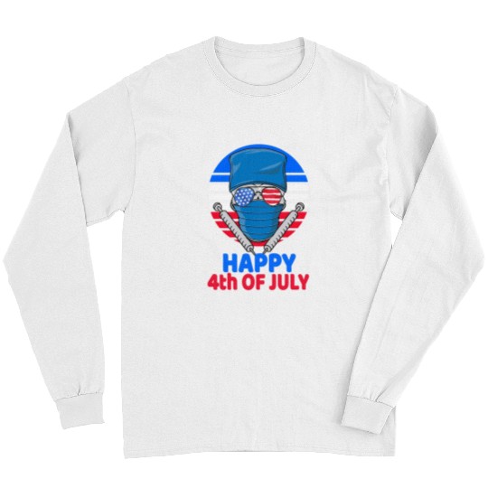 Skull nurses 4th Of July For Doctor Nursing Student July 4th Long Sleeves