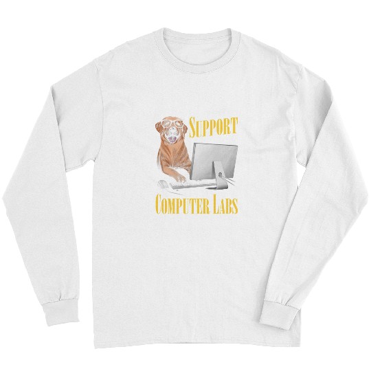Teacher Job Computer Science Teacher Labrador Retriever Owner Programmer Long Sleeves
