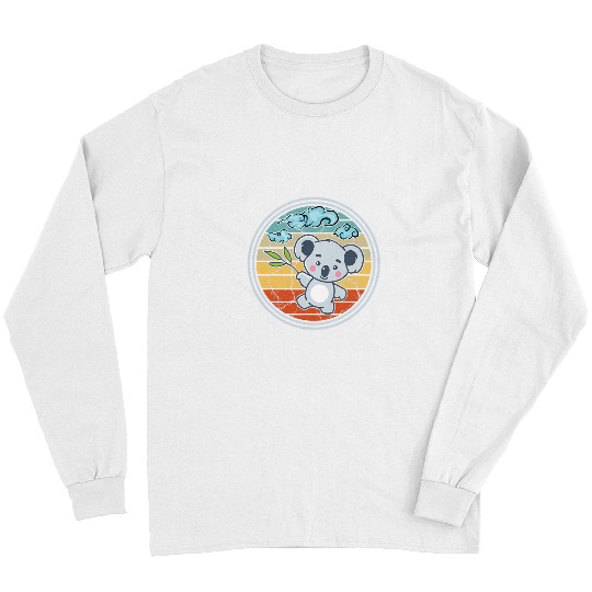 Funny Bear Cute Koala Sunset Koala Bear Lover Animal Dad Mom Birthday Cute Bears Long Sleeves