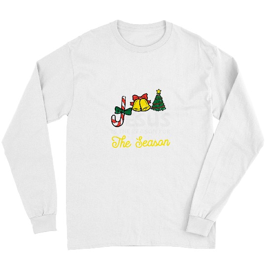 Christian Jesus Reason For Season Christian Christmas PJs Women 456 Bibble Jesus Christ Long Sleeves