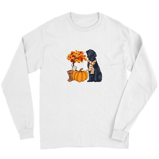 Labrador Lab Dog Its Fall Yall Fall Tees For Women Labrador Black Lab Long Sleeves