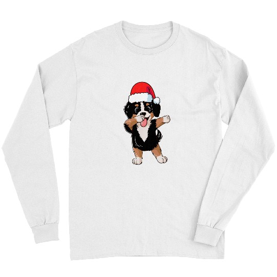Dabbings Bernedoodle Hat Christmas Dab Dance Cute Dog Long Sleeves