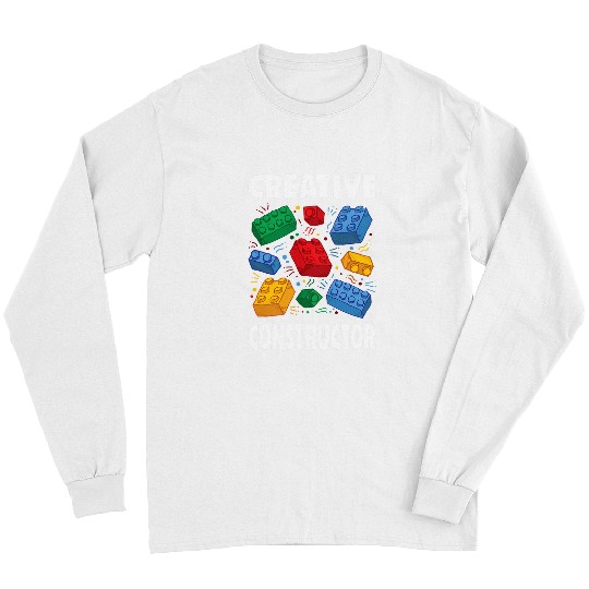 Creative Constructor Brick Builder Block Building Kids Long Sleeves