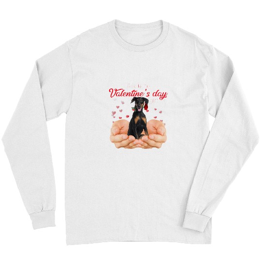 Dog Doberman Cute Doberman This Is My Valentines Day Pajama Long Sleeves