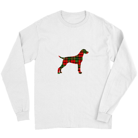 Dog Vizsla Christmas Magyar Vizsla Holiday Long Sleeves