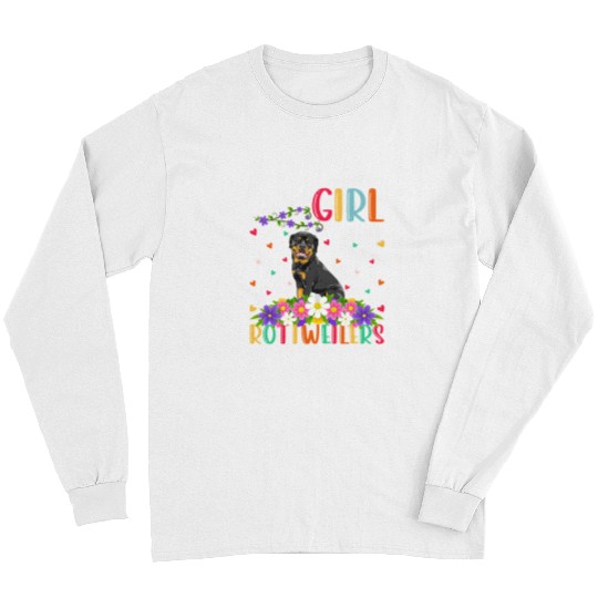 Dog Rottweiler Lover Just A Girl Who Loves Rottweilers Long Sleeves