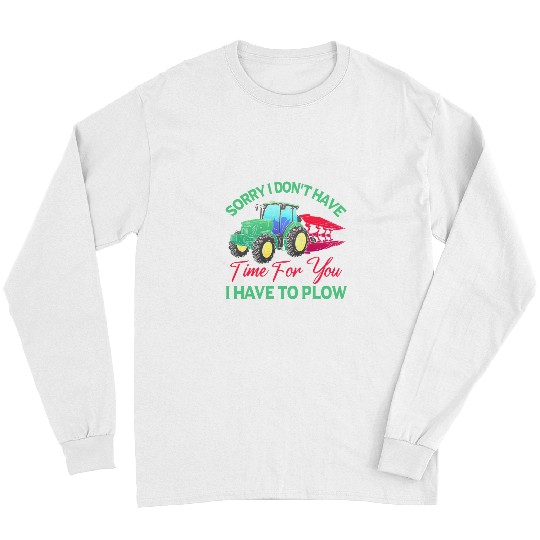 Tractor driving Farming Farm Tractor Agriculture Harvester Cultivator Farmer 1 Long Sleeves