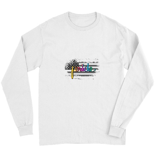 LGBT Pride Rainbow Gay Pride Flag True Color Homo LGBT Sexual T583 Gay LGBTQ Long Sleeves