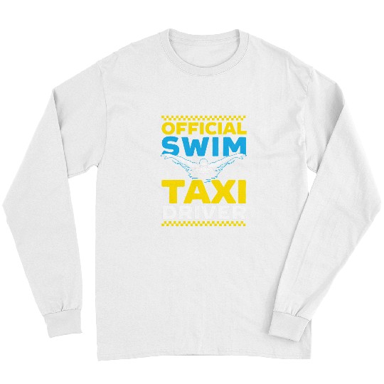 Swimming Pool Official Swim Taxi Driver Taxi Taxicab Cab Driver Cabbie Long Sleeves