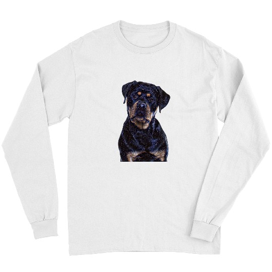 Dog Rottweiler Owner Dog Lover Space Filter Stars Rottweiler Dog Long Sleeves