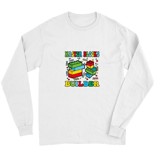 Cool Master Builder Blocks Brick Builder Kids 11 Long Sleeves