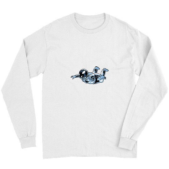 Surf Life Skydiver Astronaut Sky Surfing Parachuting Skydiving Long Sleeves