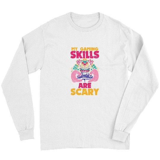 My Gaming Skills Are Scary Halloween For Men Women Kids 235 Long Sleeves