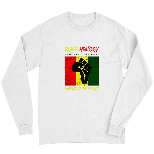 Black History Month Apparel BLM Pro Black Power Fist 3 Long Sleeves