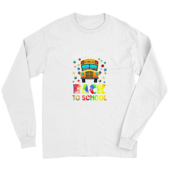 Welcome Back To School Funny Outfit School Bus Driver Long Sleeves