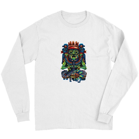 Christian Tlaloc Quetzalcoatl Aztec Gods Ancient Gods Mexican Christ Long Sleeves