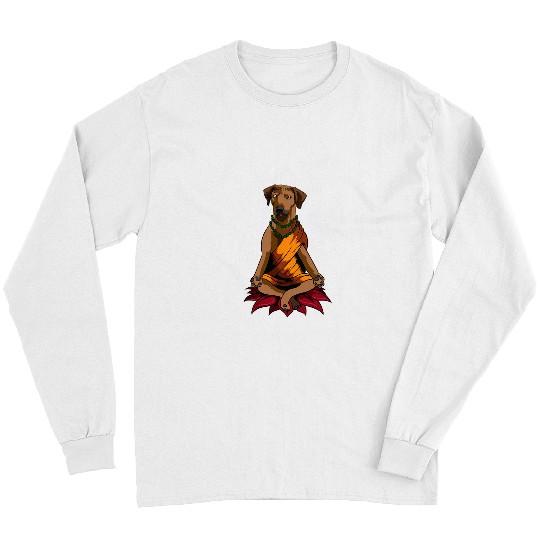 dog Rhodesian Ridgeback Dog Buddha Zen puppy pet Long Sleeves