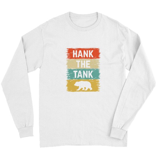 Funny Bear Retro Hank The Tank Bear Lake Tahoe californias Black Cute Bears Long Sleeves