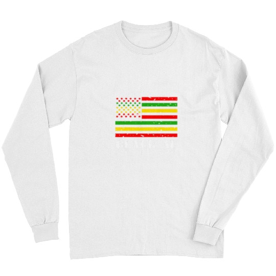 Black History Black Pride African American Flag Black AF Long Sleeves
