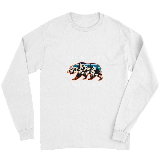 Funny Bear Hocking Hills State Park Ohio OH Bear Rock Climbing Cute Bears Long Sleeves
