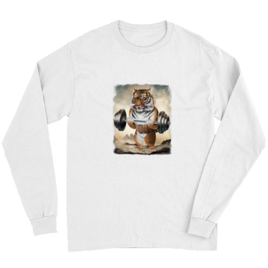 Tiger Gift Muscle Training Weightlifting Long Sleeves