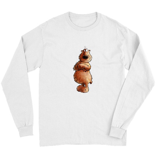Funny Bear Strong Bear I Statement Bear I Wildlife Comic Fun Cute Bears Long Sleeves