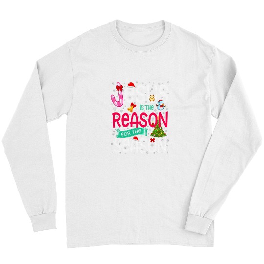 Christian Jesus Jesus Is The Reason For The Season Funny Christmas Pajamas 77 Christ Long Sleeves