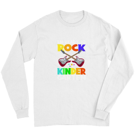 Guitarist Back To School Im Ready To Rock Kindergarten Guitar Long Sleeves