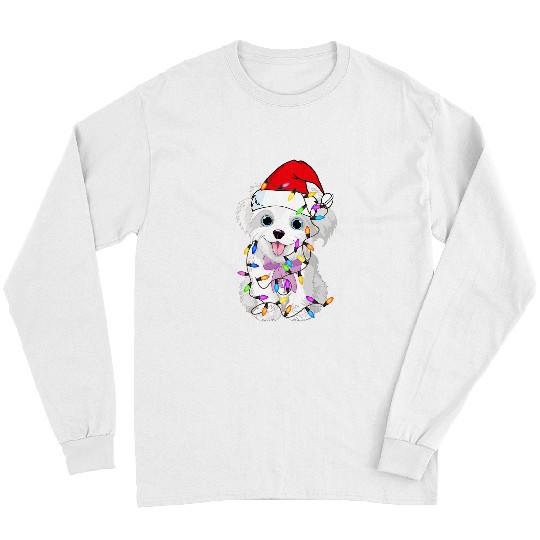 Dog Havanese Light Decor Christmas Dog Lovers Costume Long Sleeves