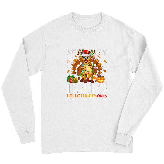 Hyena Lover Halloween Christmas Happy Hallothanksmas Long Sleeves