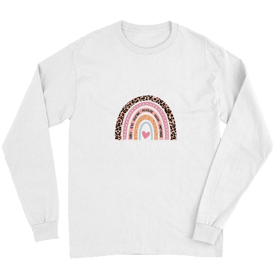 Funny School Supervisor Rainbow Leopard Print Long Sleeves